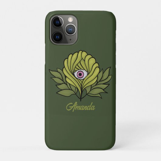 Creepy Schattige Plant Spring Green Fantasy Art Na Case-Mate iPhone Case (Achterkant)
