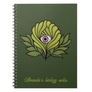Creepy Schattige Plant Spring Green Fantasy Biolog Notitieboek