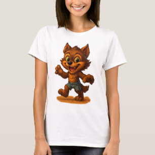 Creepy-Schattigee Baby Weerwolf Halloween Shirt