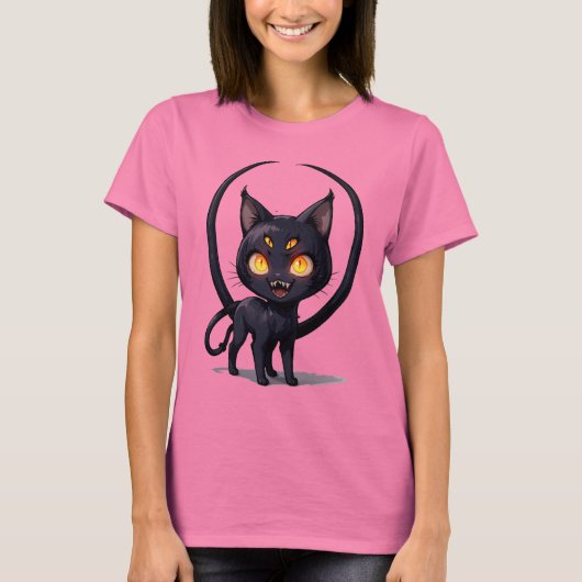 Creepy Schattigee Eldritch Horror Monster Art T-shirt (Voorkant)