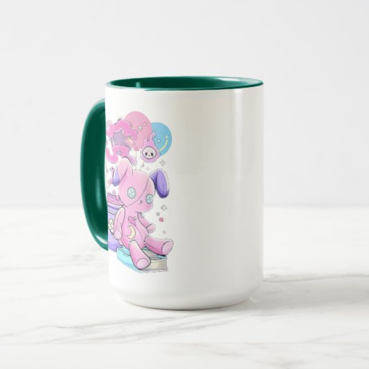 Creepy Schattigee esthetische T-shirt Spooky Schat Mok (Voorkant links)