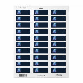 Creepy Schattigee Ghost Adresetiketten Etiket (Full Sheet)