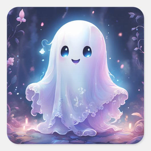 Creepy Schattigee Ghost Stickers (Voorkant)