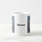 Creepy Schattigee gothic Mothman Custom naam Koffiemok (Center)