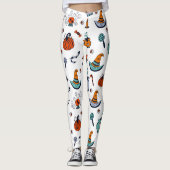 Creepy Schattigee Halloween Theme Leggings (Voorkant)