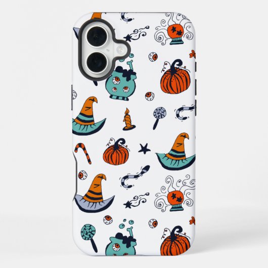 Creepy Schattigee Halloween Witte iPhone Case iPhone Hoesje (Achterkant)