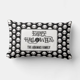 Creepy Schattigee schedels met achternaam Kussen