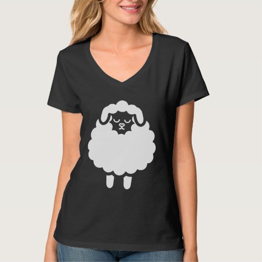 Creepy Sheep Morning Group Sheep T-shirt (Voorkant)