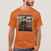 Creepy Skelet Familie Happy Halloween T-shirt (Voorkant)