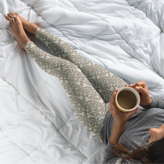 Creepy Skeleton Botten Happy Halloween Leggings