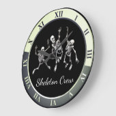 Creepy Skeleton Design Grote Klok (Hoek)