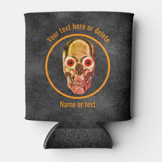 Creepy Skeleton Face gepersonaliseerd Blikjeskoeler (Voorkant)