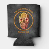 Creepy Skeleton Face gepersonaliseerd Blikjeskoeler (Achterkant)