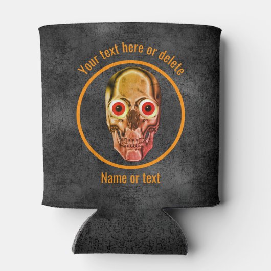 Creepy Skeleton Face gepersonaliseerd Blikjeskoeler (Achterkant)