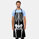 Creepy Skeleton Halloween Schort (Gedragen)