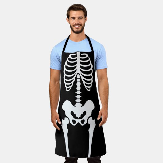 Creepy Skeleton Halloween Schort (Gedragen)