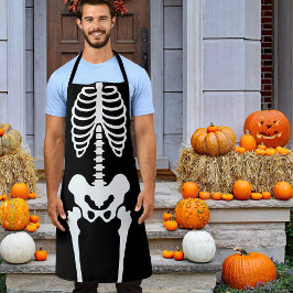 Creepy Skeleton Halloween Schort