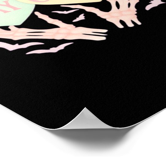 Creepy - Skeleton Hand die harten zoet en zo vasth Poster (Hoek)