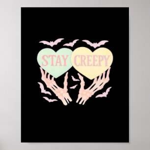 Creepy - Skeleton Hand die harten zoet en zo vasth Poster