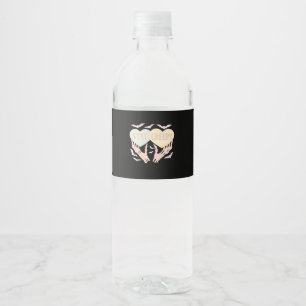 Creepy - Skeleton Hand die harten zoet en zo vasth Waterfles Etiket