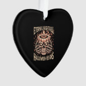 Creepy Skeleton Hands Pumpkin Skull Ornament (voorkant)