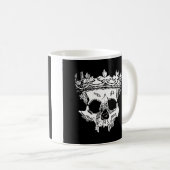 Creepy Skeleton Head op een Koffiemok (Voorkant rechts)