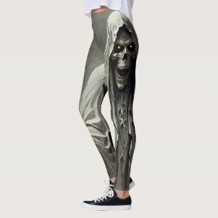 Creepy Skeleton Man Design Leggings