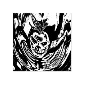 Creepy Skeleton Rubber Stamp Rubberstempel (Afrduk)