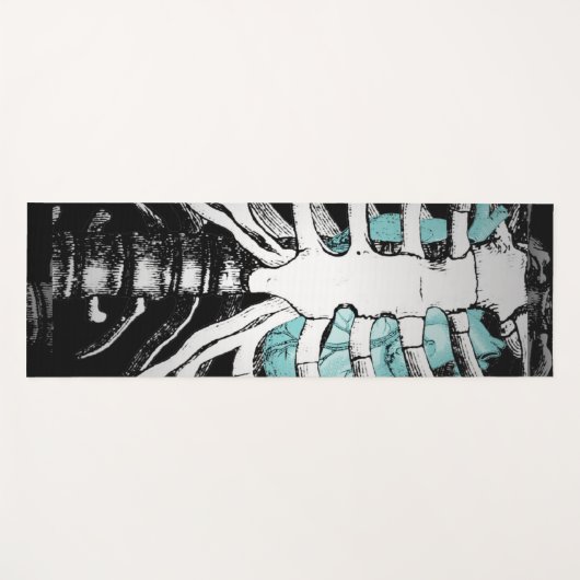 Creepy Skeleton Yoga Mat (Voorkant (horizontaal))