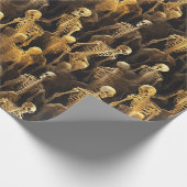 Creepy Skeletons Halloween Decoupage Cadeaupapier (Hoek)