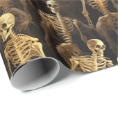 Creepy Skeletons Halloween Decoupage Cadeaupapier (Rol Hoek)