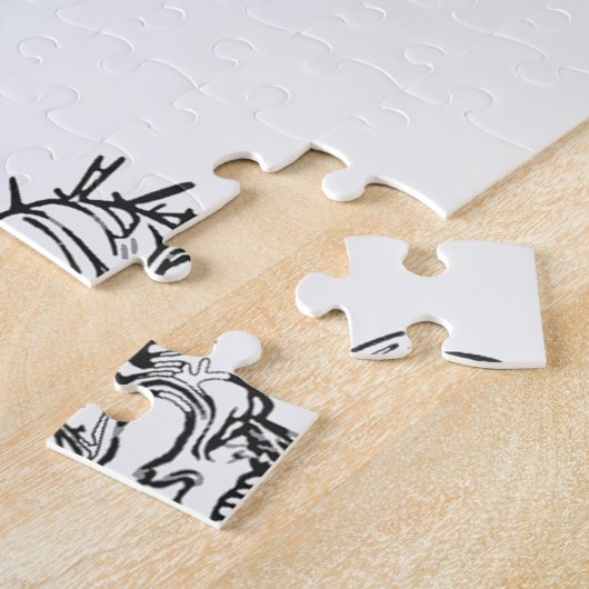 Creepy Skull Artwork Legpuzzel (Zijkant)