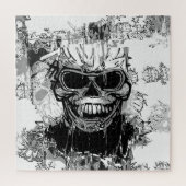 Creepy Skull Artwork Legpuzzel (Verticaal)