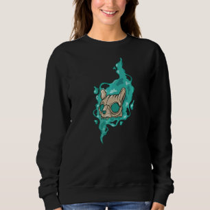 Creepy Skull Cat Trui