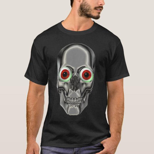 Creepy Skull Eyeball T-shirt (Voorkant)