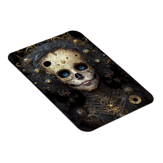 Creepy Skull Gothic Dark Fantasy Art Magneet (Rechterzijde)