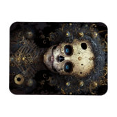 Creepy Skull Gothic Dark Fantasy Art Magneet (Horizontaal)