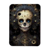 Creepy Skull Gothic Dark Fantasy Art Magneet (Verticaal)