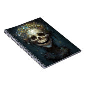 Creepy Skull Gothic Dark Fantasy Art Notitieboek (Rechterzijde)