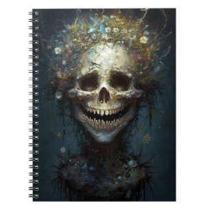 Creepy Skull Gothic Dark Fantasy Art Notitieboek
