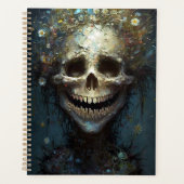 Creepy Skull Gothic Dark Fantasy Art Planner (Voorkant)