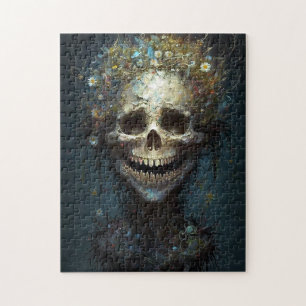 Creepy Skull Gothic Dark Fantasy Art Puzzle Legpuzzel