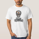 Creepy Skull, Halloween kunst T-shirt (Voorkant)