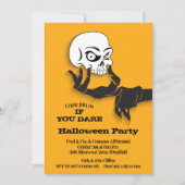 Creepy Skull Halloween Party-uitnodigingen (Voorkant)