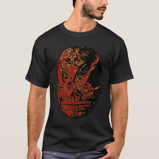 Creepy Skull Halloween T-shirt (Voorkant)