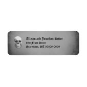 Creepy Skull Return Address Labels (Voorkant)