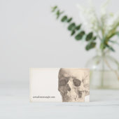 Creepy Skull Visitekaartje (Staand voorkant)