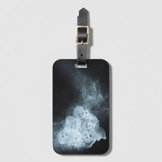 Creepy Skulls Bagagelabel (Voorkant (verticaal))