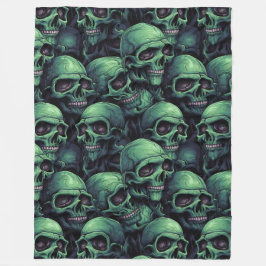 Creepy Skulls Halloween Fleece Deken