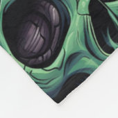 Creepy Skulls Halloween Fleece Deken (Hoek)